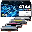 414A Toner Cartridges 4 Pack (with Chip) Replacement for HP M479fdw Toner cartridges 414X 414A Black Toner Cartridge to use with HP Color LaserJet Pro MFP M479fdw M479fdn M454dw M454dn Printer