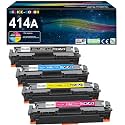 414A Toner Cartridges 4 Pack Replacement for HP 414A MFP M479fdw M454dw
