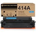 414A Toner Cartridge Compatible Replacement Works with Color Pro MFP M479fdw M479fdn M454dw M454dn M479dw M455dn M479 M454, Enterprise LaserJet M455dn M480f Printer | W2021A, 1 Pack Cyan