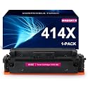414X Compatible Toner Cartridge Replacement for HP 414A W2023A 414X W2023X Works with M454 M454dw M454dn MFP M479 M479fdw M479fdn M479dw M455dn M480f Printer W2023X (1 Magenta)