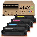 414X Toner Cartridges 4 Pack High Yield Compatible for HP Color Pro M479FDW