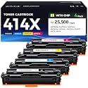 414X High-Yield Toner Cartridge 4-Pack (Black, Cyan, Magenta, Yellow)