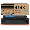 414X Toner Cartridge Compatible Replacement Works with Color Pro MFP M479fdw M479fdn M454dw M454dn M479dw M455dn M479 M454, Enterprise LaserJet M455dn M480f Printer | W2021X, 1 Pack Cyan