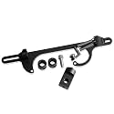 4150 4160 Series Throttle Body Cable Bracket Billet Aluminum Anodized Throttle Cable Bracket Adjustable (Black)