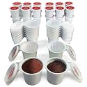 42 iFillCup Fillable K Cups - Ultrafine Filters for Sediment-Free Brew, Universal K Cup Brewer Compatibility, DeepBrew Filter Holds 50% More Coffee for Insanely Rich Brews (Red)