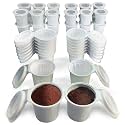 42 iFillCup Fillable K Cups - Ultrafine Filter for Sediment-Free Brew, Universal K Cup Brewer Compatibility, DeepBrew Filter Holds 50% More Coffee for Insanely Rich Brews (White)