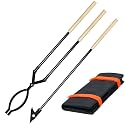 42 Inch Detachable Fire Tongs and Poker Set with Carrying Bag