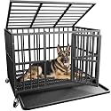 42 Inch Heavy Duty Dog Crate, Escape-Proof, Kennel for Large Dogs