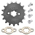 420 17T 17mm Motorcycle Front Engine Sprocket with Retainer Plate Sets Compatible with 50cc 70cc 90cc 110cc 125cc 140cc 160cc Dirt Pit &amp; Mini Bikes, ATVs, Go Kart