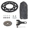 420 Chain 41 Tooth Rear Sprocket 76mm Front 16 Toothe 17mm with Chain Breaker for Chinese 50 70 90 110 125cc SSR CRF50 CRF70 XR50 Mini Bike ATV Go Kart Taotao Coolster Pit Dirt Bike
