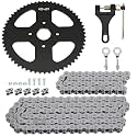 420 Chain Replacement for Coleman Mini Bike BT200X CT200U CT200U-EX Baja TrailMaster Warrior MB200 MB165 Axis M200 Predator 212cc 196cc 200cc 6.5hp Powersports Parts 60 Tooth Sprocket 420 Chain