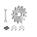 428 12T 17mm Motorcycle Front Engine Sprocket for 50cc 70cc 110cc 125cc 140cc 160cc Honda TaoTao Roketa Coolster Sunl Lifan Chinese ATV Quad Dirt Bike