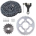 428 Chain and Sprocket Kit,37 Tooth Rear Chain Sprocket ID 52mm for 50CC 70CC 90CC 110CC 125CC 250CC Pit Dirt Bike ATV Quad Bike Motorcycle