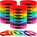 42pcs St. Patrick's Day Silicone Bracelets, Green Shamrock Rubber Wristband