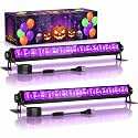 2 Pack 42W LED Black Light Bar for Halloween Glow Party