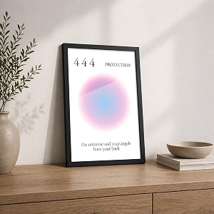 444 Protection Premium Framed Wall Poster 12x18