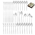 45 Piece Silverware Set for 8 with Serving Utensils, 18/10 Stainless Steel