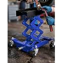 450 LBS Transmission Jack,Low Profile Lift Heavy-Duty Double Scissor Lift