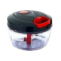 ATEVON 450 ML Vegetable Chopper with 3 Blades for Chopping Fruits and Vegetables