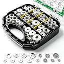 455PCS Fender Washers Assortment, 304 SS, 15 Metric Sizes, M3-M12
