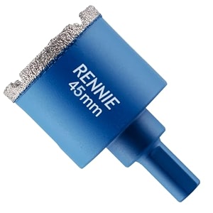 45mm diamond hole saw drill bit with tri shank for porcelain tiles ceramic slate stone granite marble glass diamond core holesawhole cutter