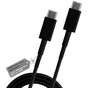 hanycony 25w usb c to c fast charging cable 33ft compatible with samsung galaxy s23 s22 s21 fe s20 a54 a34 a14 a15 m14 m34 f15 f14 z series  original pd rapid charging white