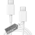 HANYCONY 25W USB C to C Fast Charging Cable 3.3FT Compatible with Samsung Galaxy S23 S22 S21 FE S20 A54 A34 A14 A15 M14 M34 F15 F14 Z Series – Original PD Rapid Charging (White)