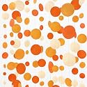 Orange Circle Dots Garland Gradient Polka Dot Hanging Paper Streamer for Wedding Bridal Shower Birthday Engagement Fall Autumn Harvest Thanksgiving Citrus Party Decorations Supplies