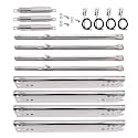 463344116 Grill Parts for Charbroil Advantage 4 Burner. Heat Plate Shields, Burner, Carryover Tube and Igniters for Charbroil 463344116 Replacement Parts, Char-Broil 466344116, G4328M00W1, G3610003W1.