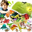 46PCS Dinosaur Toys for Kids 3-5 5-7 Realistic Dinosaurs Head Figures