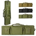 48" 42" 36" Double Rifle Case Backpack, Lockable Heavy Duty Padded Gun Bag