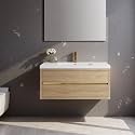 48" Bathroom Vanity with Sink, Floating Vanity, Natural Oak