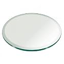 48" Inch Round Glass Table Top 3/4" Thick Tempered Beveled Edge by Fab Glass and Mirror