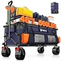 Originsure 300L Foldable Beach Wagon Cart with Big Wheels, 560lbs, Purple