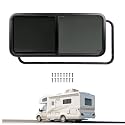 Wutist 48" W x 22" H RV Window Horizontal Slide RV Window Replacement W/Net