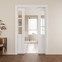 Pocket Door,6-Lite Clear Glass Doors,French 48x80 Sliding Door