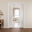 Pocket Door,1-Lite Frosted Glass Doors,Solid Door,48 x 96 Door