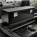 48"x14"x16" Steel Truck Bed Storage Box with T-Handle Latch, Black