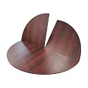 48 to 95 in Diameter Foldable Table Top Extender, Temporary Table Top Replace, Large Wood Round Foldable Table (Red, 78.7in)