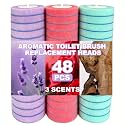 48 Count Disposable Toilet Brush Refill Compatible with KZKR Toilet Wand