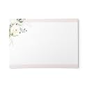 48 Dashleigh White Flowers and Gold Foil Notecards, 4x6 inches