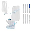 48 GPM Cordless Pool Leaf Vacuum Cleaner with Sectional Poles