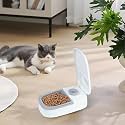 48 Hours Automatic Pet Feeder with Timer - Timer Automatic Feeders for Cats and Dogs, 350ml Cat Food Dispenser Automatic Open