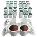 48 iFillCup Pods Green, Fill Your Own Coffee 1 &amp; 5 Needle K Cup Brewers