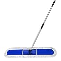 48 inch Commercial Dust Mop for Hardwood Floors, Blue