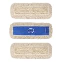 36 Inch Dust Mop Replacement Head: Microfiber Dust Mop Head Refills, Industrial Commerial Heavy Duty Mopping Head Sweeper Replacement for Janitorial Supplies & Hardwood Floor Cleaning, Blue (3 Pack）