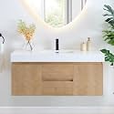 48 Inch Floating Sink Bathroom Vanity Wall Mount Single Vanities Countertop