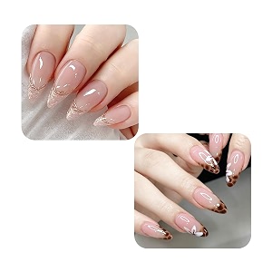 48 Pcs Press On Nails 2 Boxes