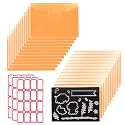 48 PCS Stamp and Die Storage Bag and Magnetic Sheet - Die Storage Set for Cutting,Scrapbooking,Storing Craft Dies, Embossers or Other Thin Metallic Items,and More-Orange