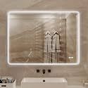 48 X 36 Rectangular ed Dimmable Anti Fog LED Wall Bathroom Vanity Mirror Lighted Mirror